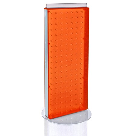 Azar Displays Non-Revolving 8"W x 20.75"H Pegboard Counter Display 700509-ORG